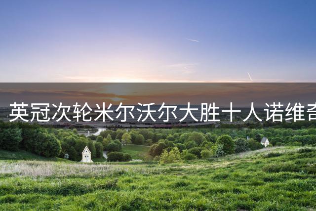 英冠次轮米尔沃尔大胜十人诺维奇，新援阿孔特独中两元